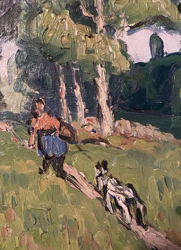 Tableau HST ''La Ballade'' par Marcel GAULT (1899-1989) peintre Franc-Comtois