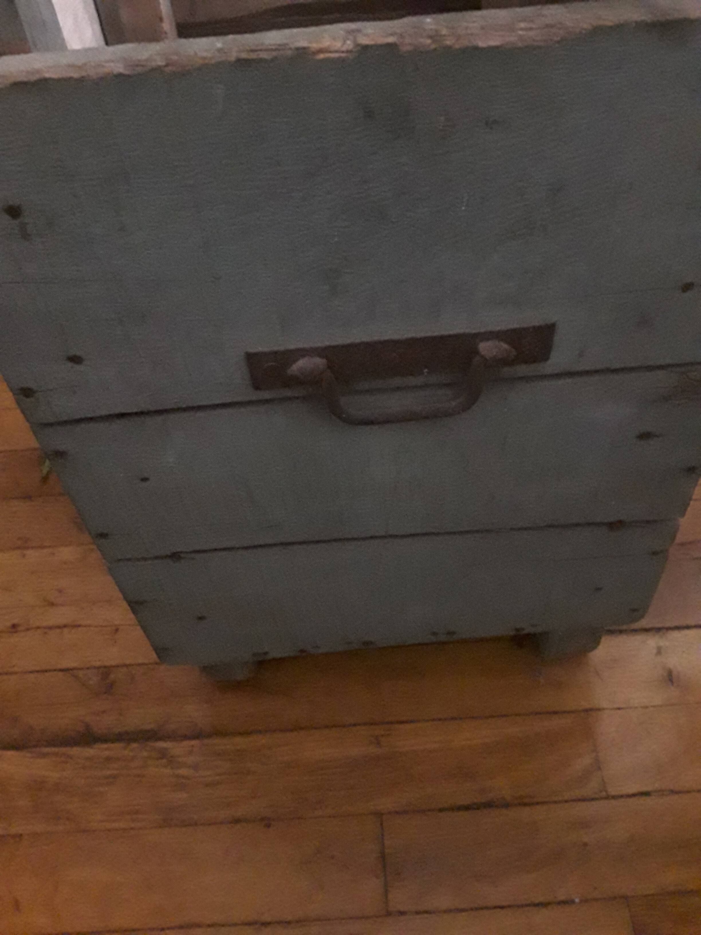 caisse d oranger 19ème bois avec poignées