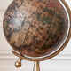 Brass earth globe - 1950