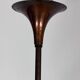 Mid-Century Modern six arms copper chandelier in Gio Ponti style. Italy 195