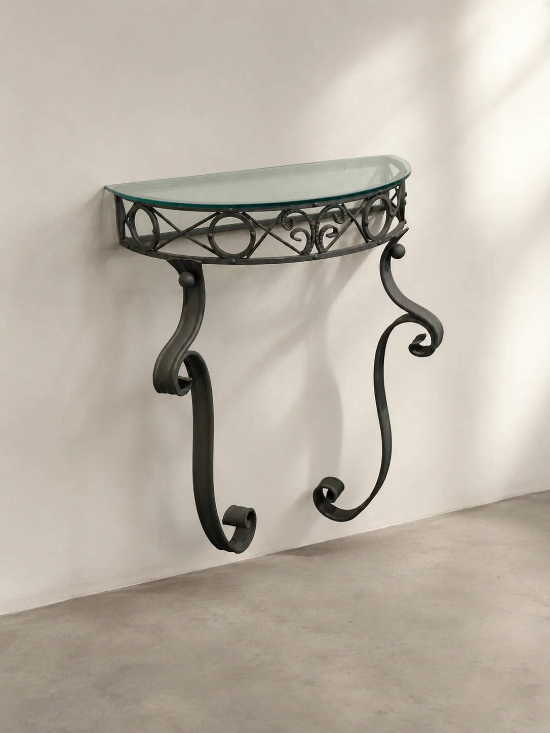 Forged Iron Wall Console, Italy, 1960’s