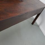 Vintage Large French Teak Rustic Colonial Farmhouse Side Table