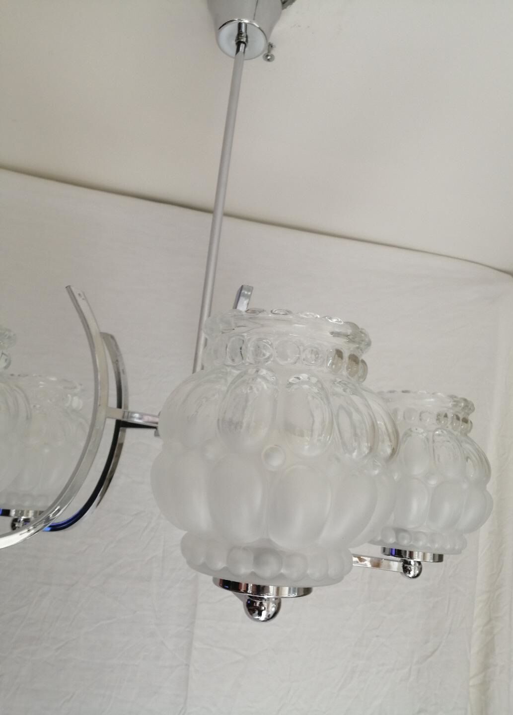 Art deco chandelier with 5 arms of light