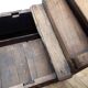 Banc d'église coffre en bois XVIIIème