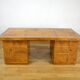 Art Deco Double-Faced Desk in Walnut Veneer 1950