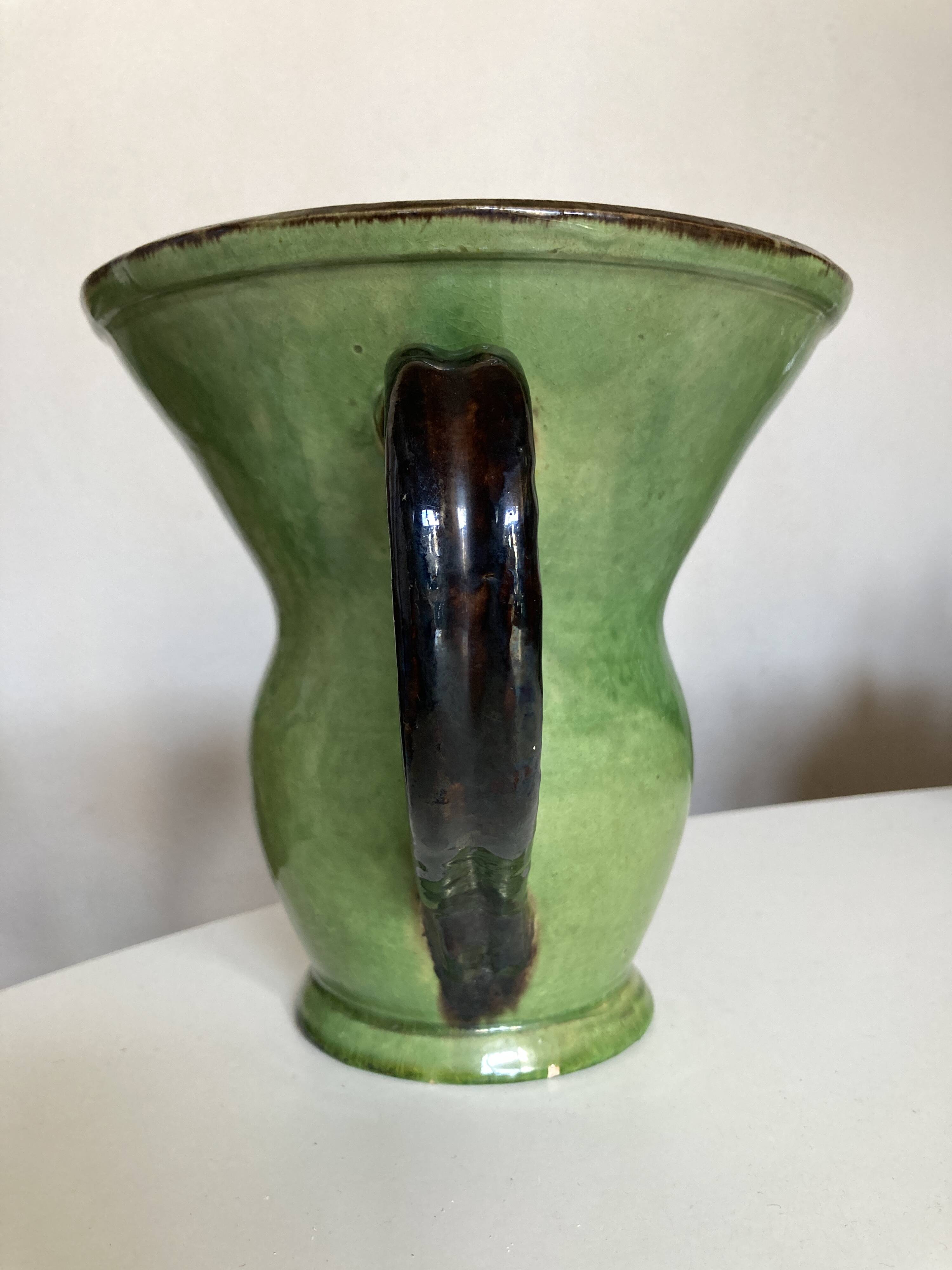 XL vase in glazed earthenware by Etienne Noel, Dieulefit 1950