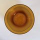 Amber glass salad bowl Duralex France vintage