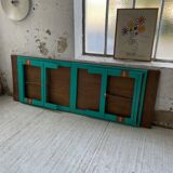 Vintage guinguette table 230 cm green