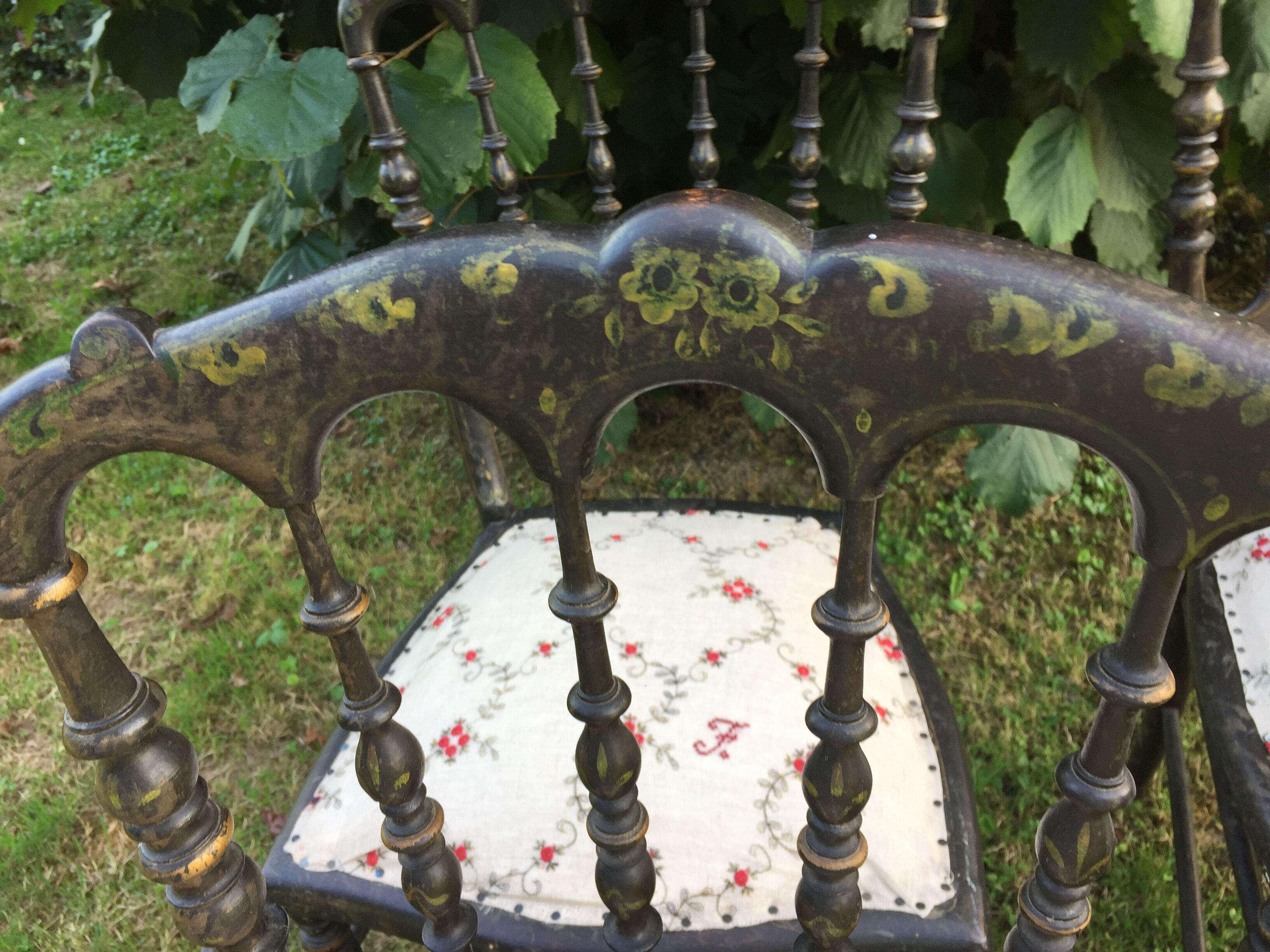 4 Napoleon chairs, orchestra chairs