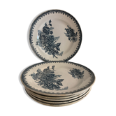 8 dessert plates St Amandinoise St Amand, model Margot
