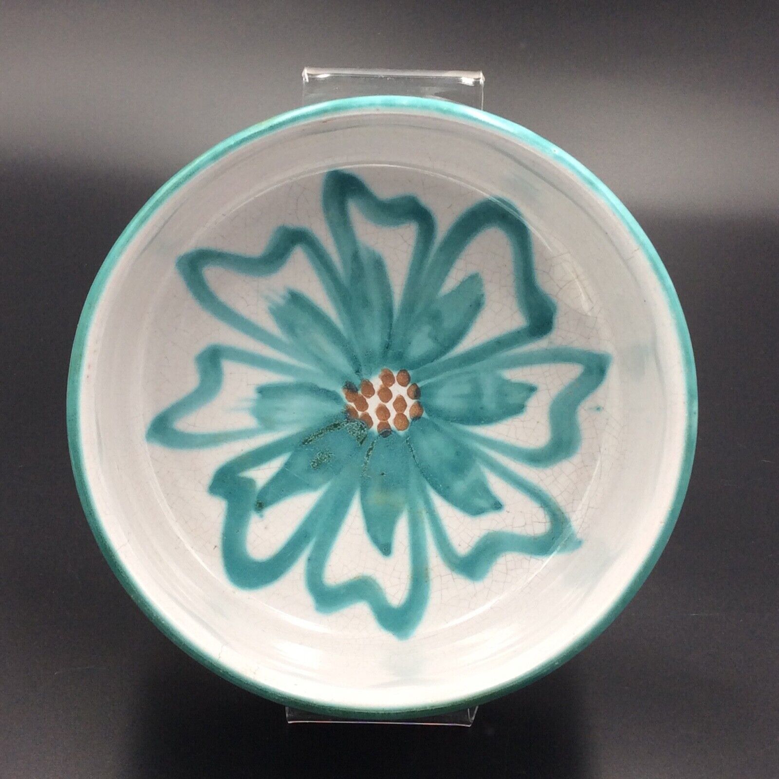 Hollow dish small salad bowl Ceramic R.P. Robert Picault Vallauris Vintage