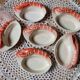 6 ramekins/cassolettes lobster slush culinary ceramics, by Charles Amand, 1960/70