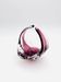 Bohémia Crystal Basket Hospodka Amethyst Sommerso Style 1960