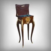 Table de salon, travailleuse en marqueterie, style Louis XV – fin XIXe