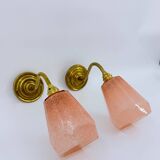 Paire d'appliques col de cygne