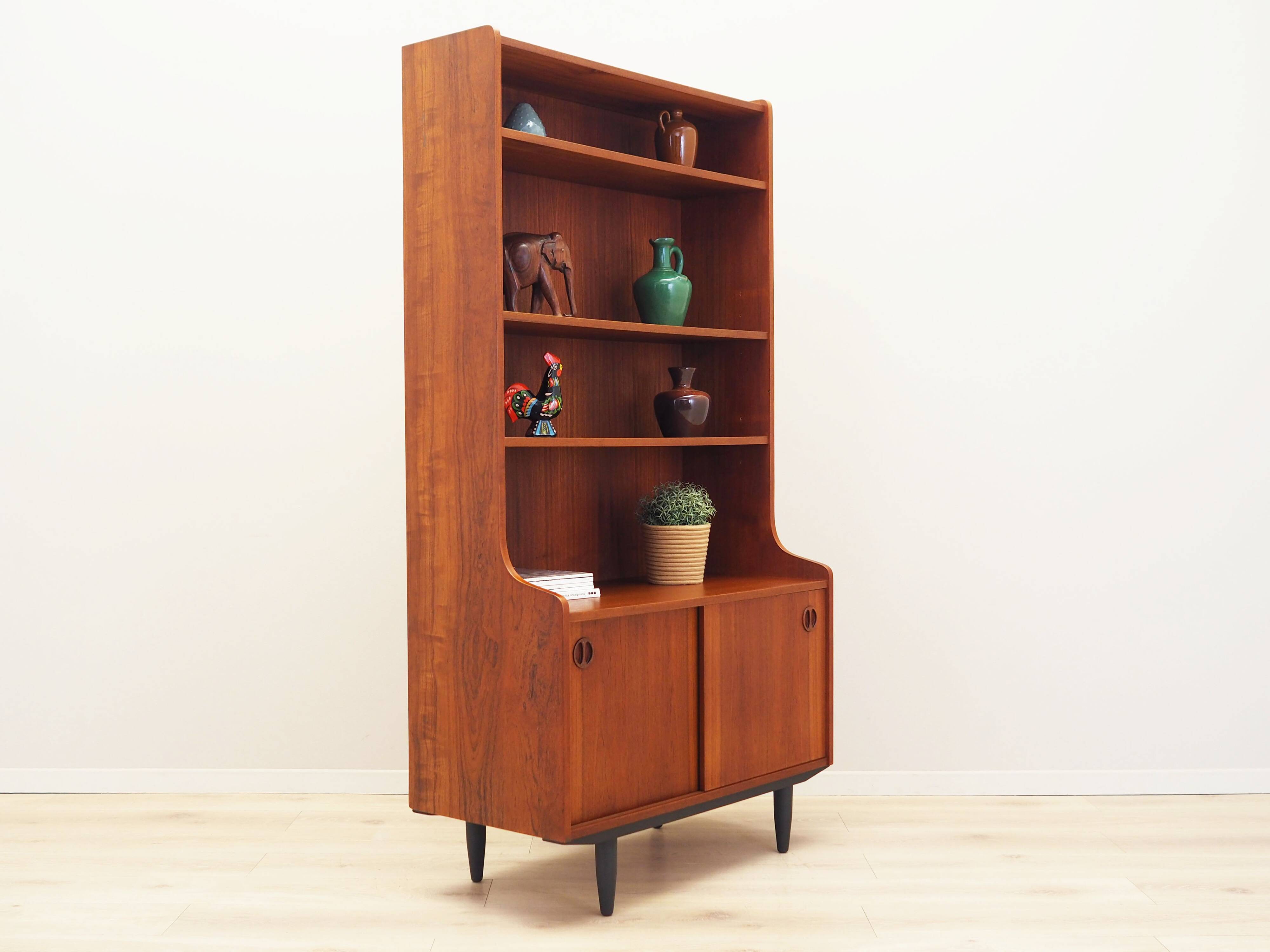 Teak bookcase, Danish design, 1970s, production: Denmark