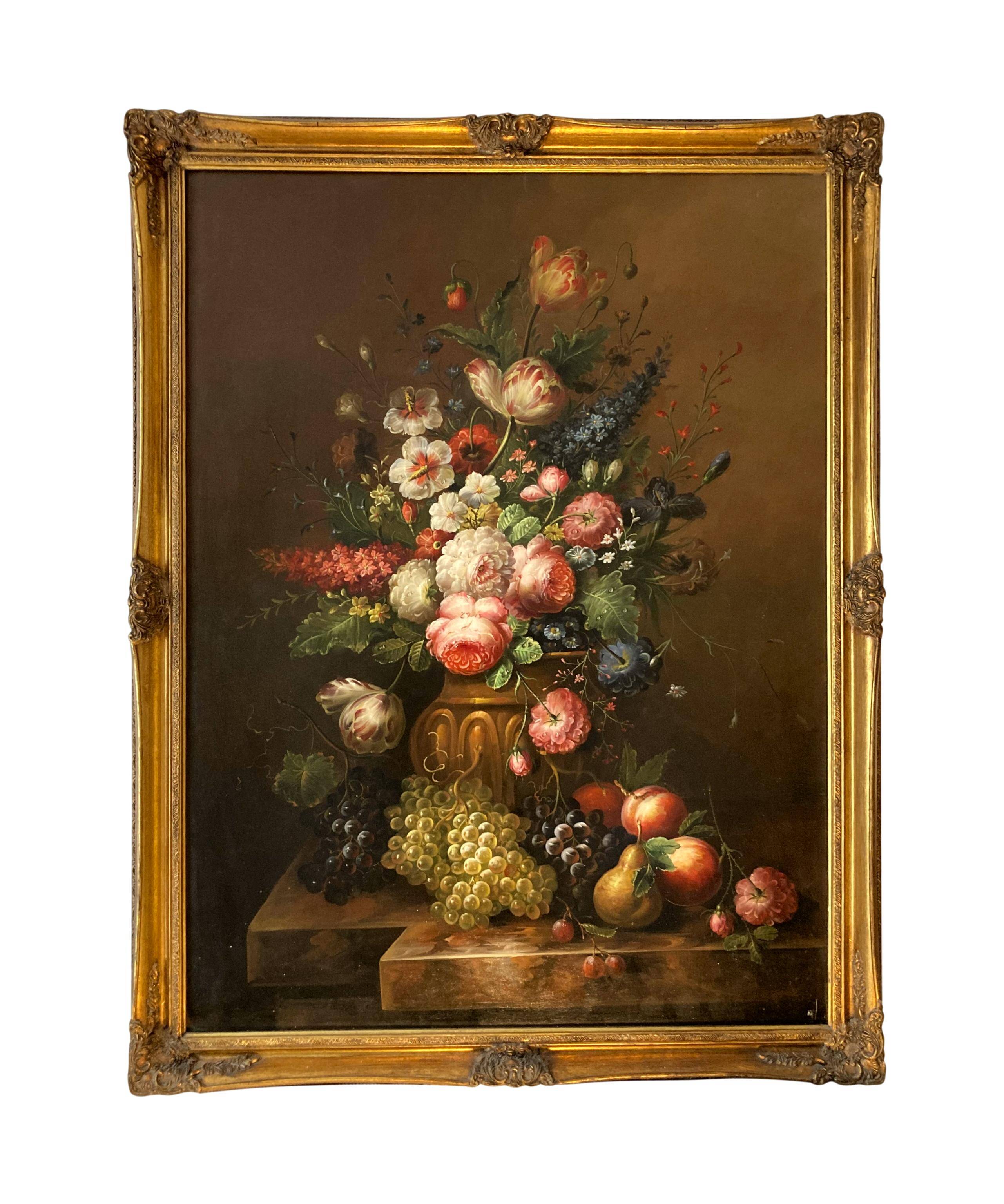 Still life signed by Elias Jozsa, Hungarian painter.