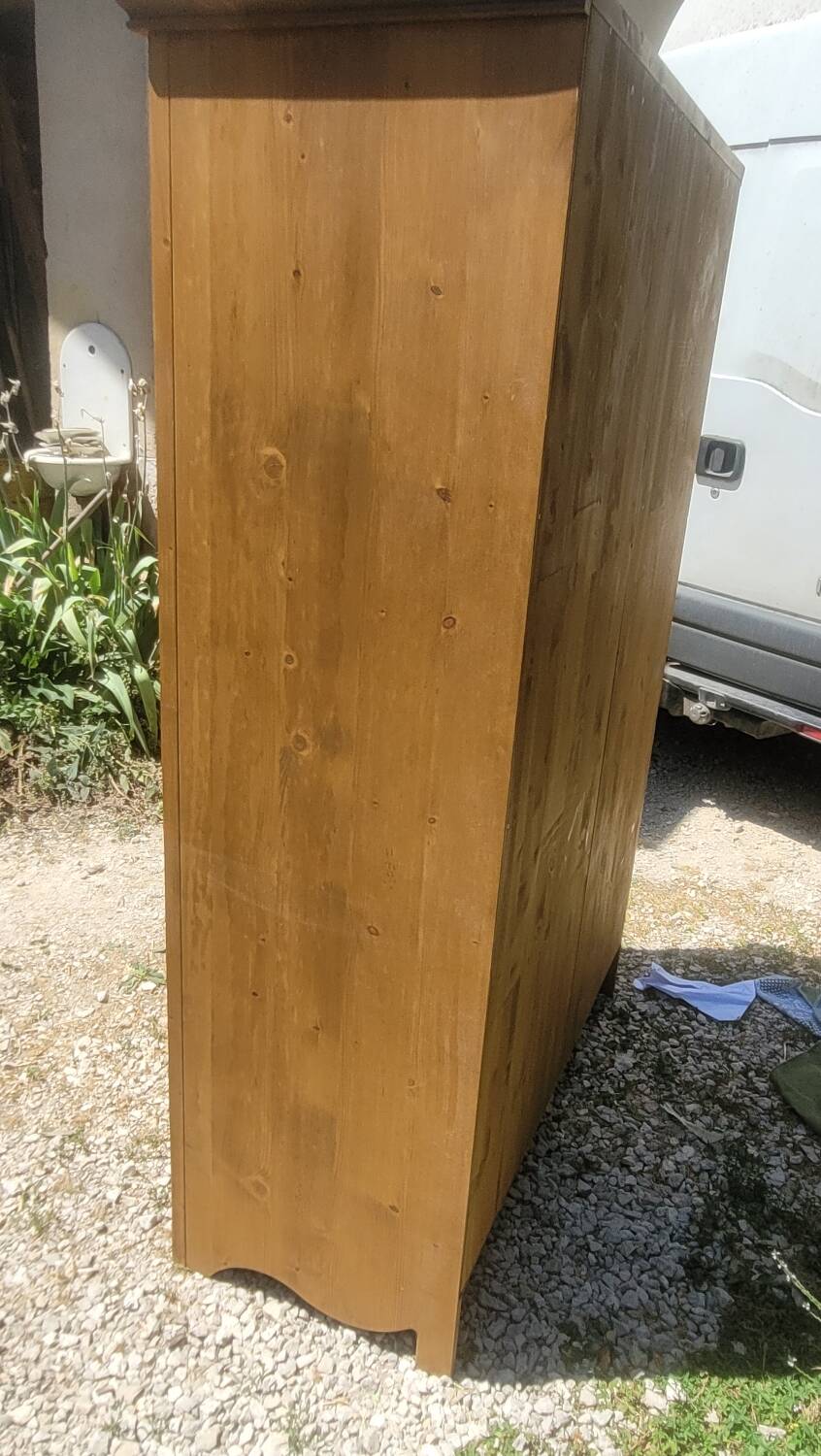 Mountain-style fir cabinet