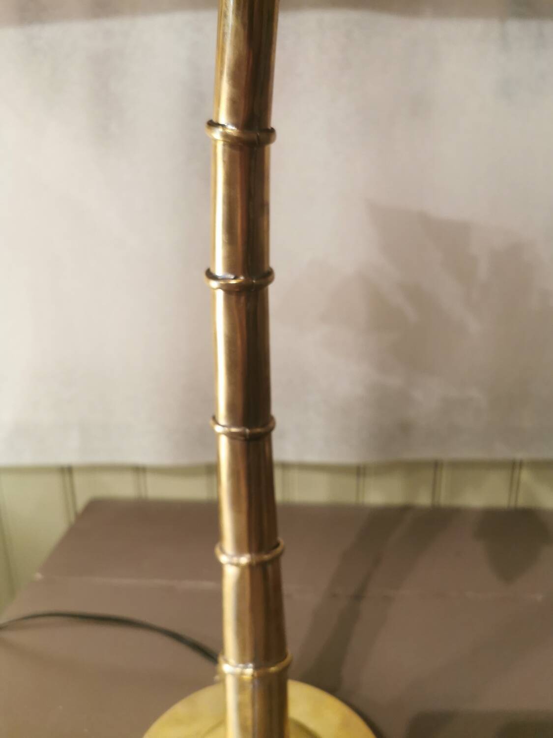 Brass palm tree lamp