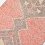 2x8 Soft Pastel Red Turkish Vintage Runner Rug, 78x246Cm FREE SHIPPING