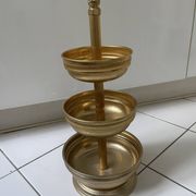 Vintage gilded brass servant