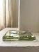 Modernist glass and mirror ashtray and pocket tray, Jean Luce