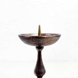 Candlestick spade bronze candle
