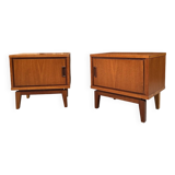 Pair of Scandinavian teak bedside tables