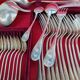 38-piece silver-plated cutlery set by Apollo.