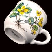 Set of 6 coffee cups and saucers Villeroy & Boch, vintage, Botanica