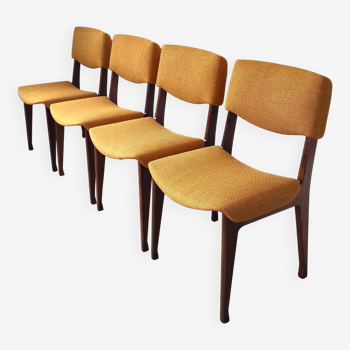Set of 4 vintage dining chairs by Ico Praisi and Luisa Parisi for MIM Roma