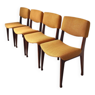 Ensemble de 4 chaises à repas vintage par Ico Praisi et Luisa Parisi pour MIM Roma