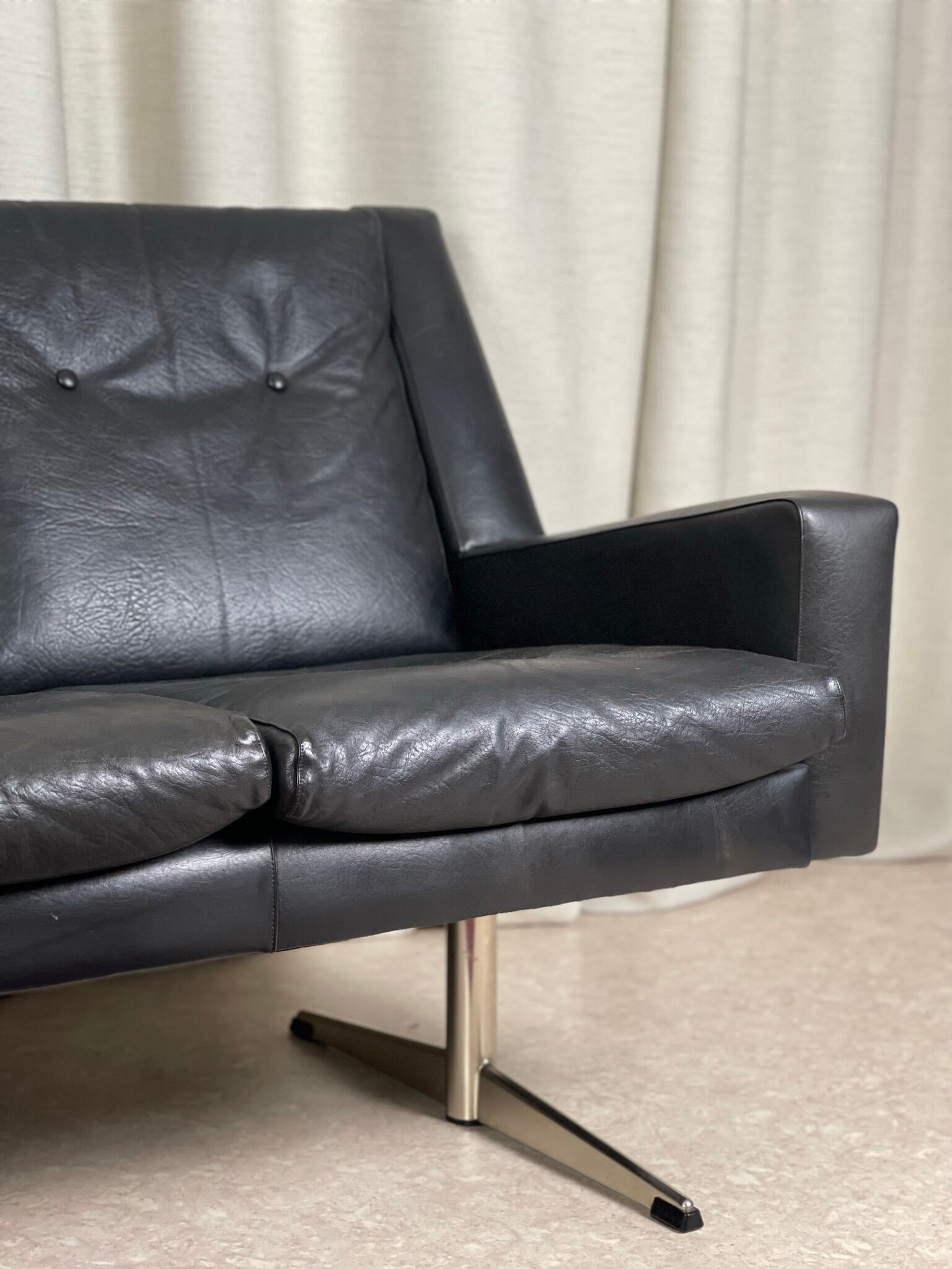 Shaker leather sofa