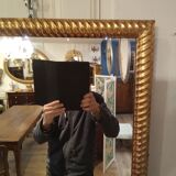 Golden mirror 75x57cm