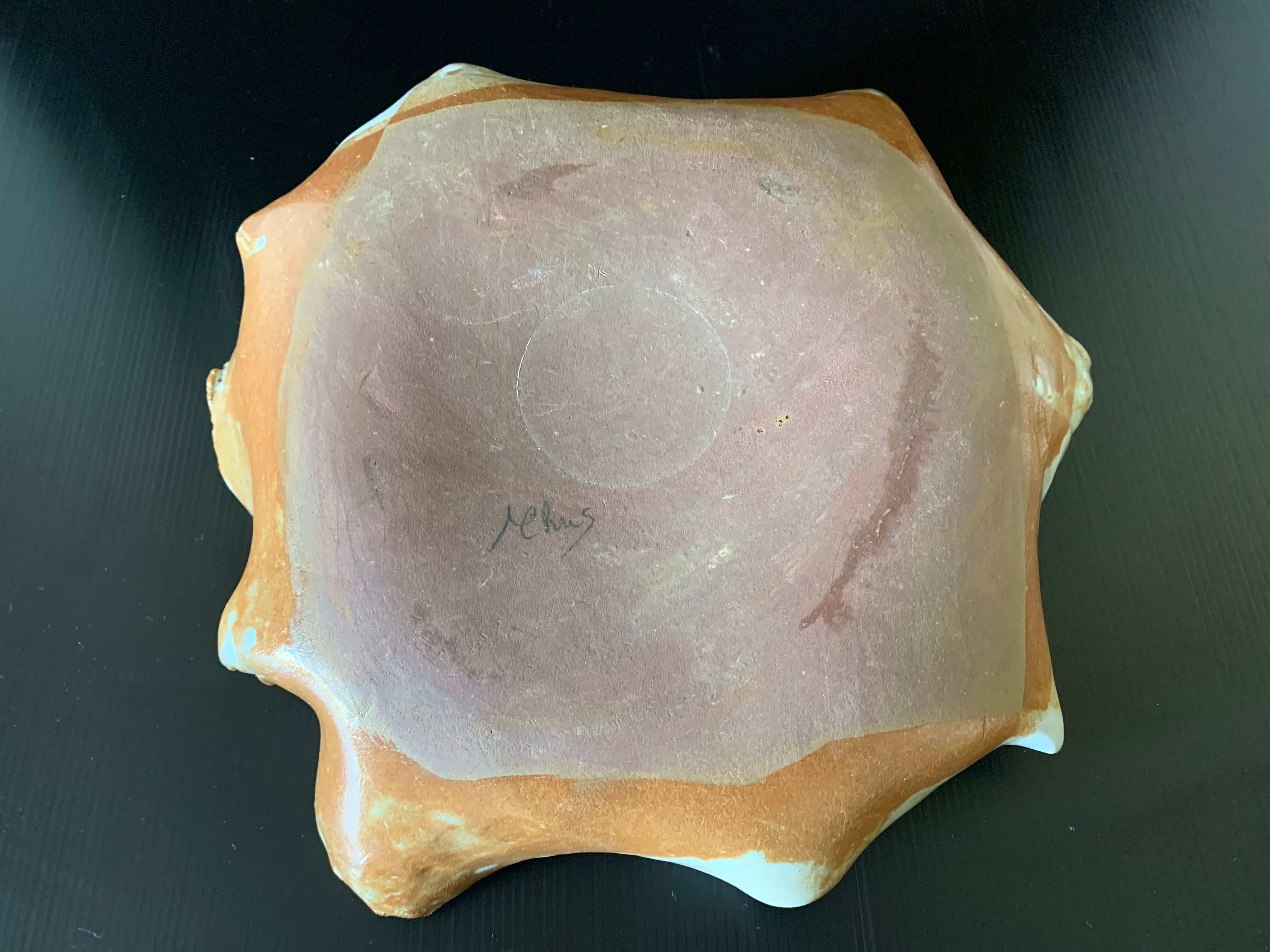 Large ceramic dish sign