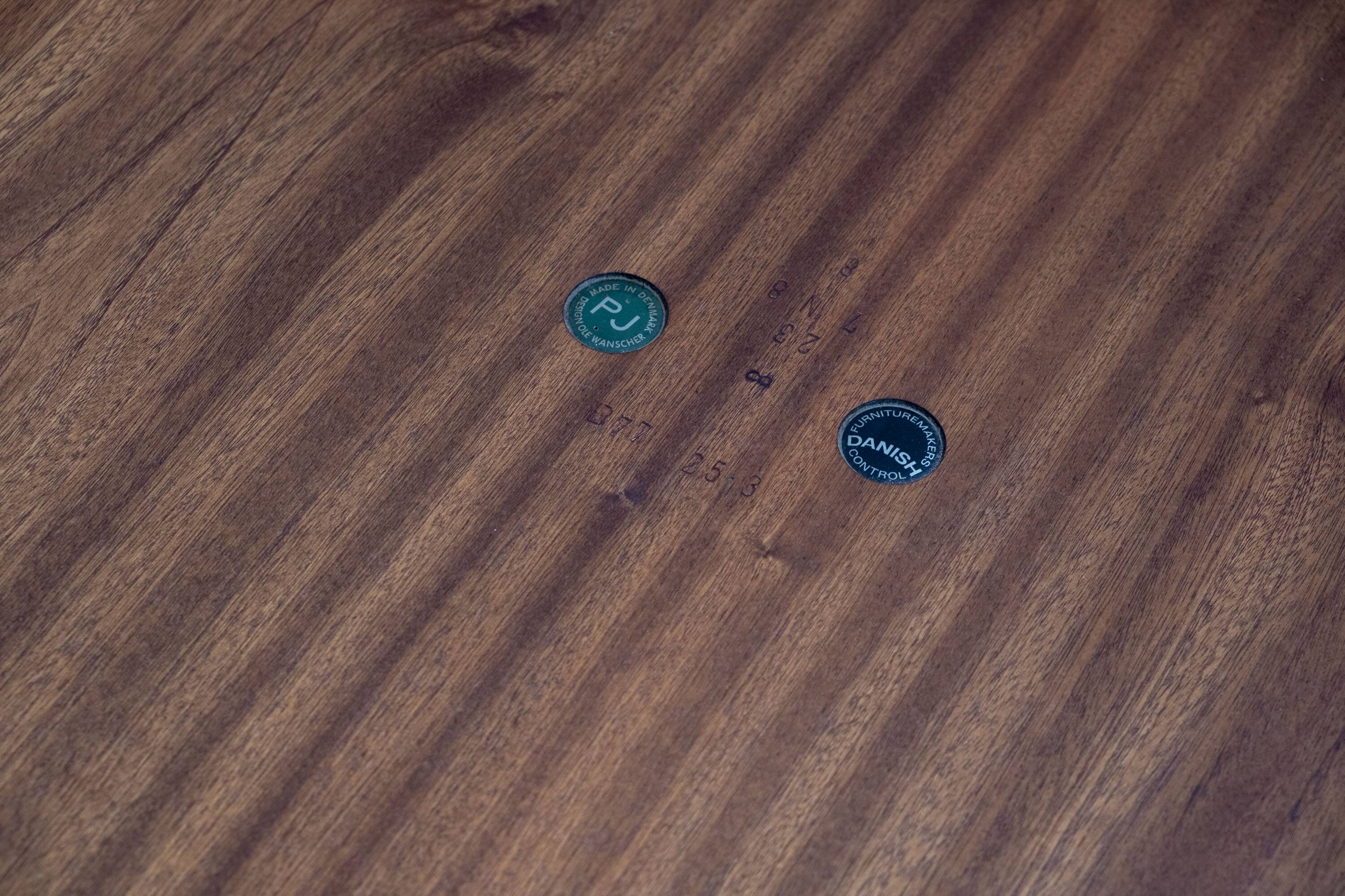 Pair of Ole Wanscher Side Tables in Mahogany, P. Jeppesen 1960s Denmark