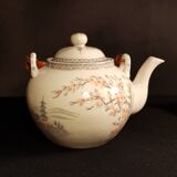 Japanese geisha lithophane tea set
