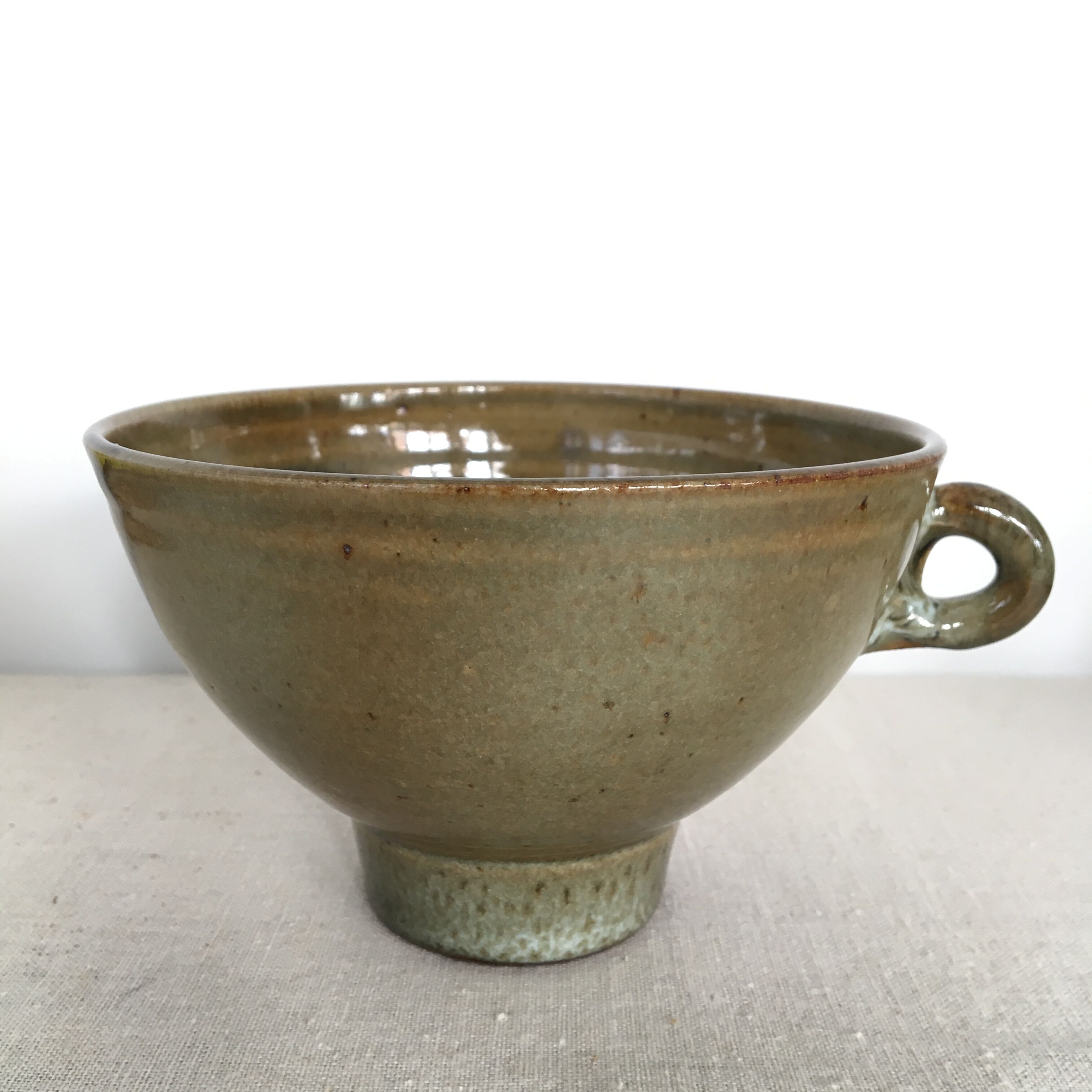 Stoneware jam funnel bowl