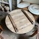 Folding side table in wood ⌀ 81 cm