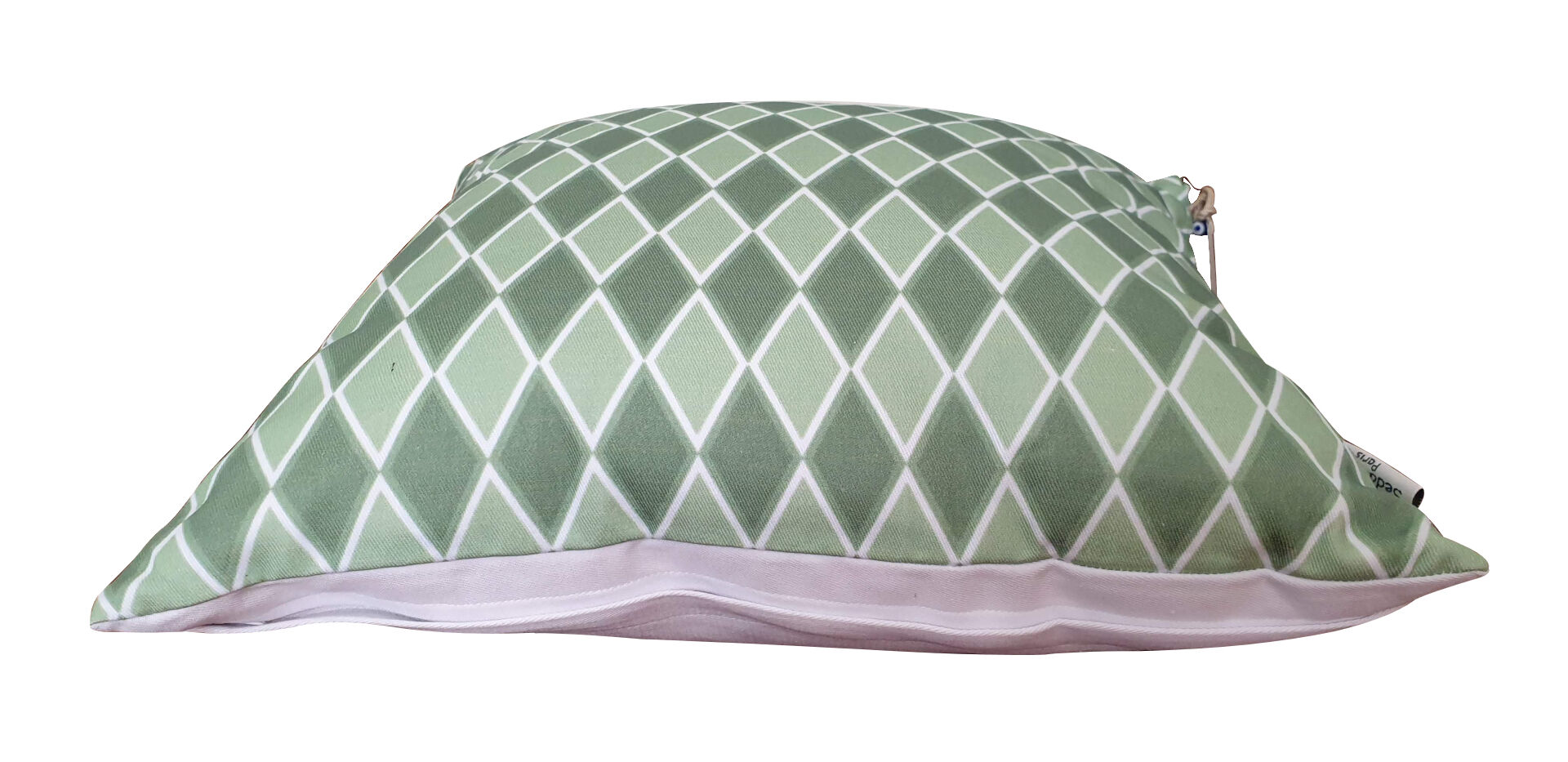 White green geometric cushion cover