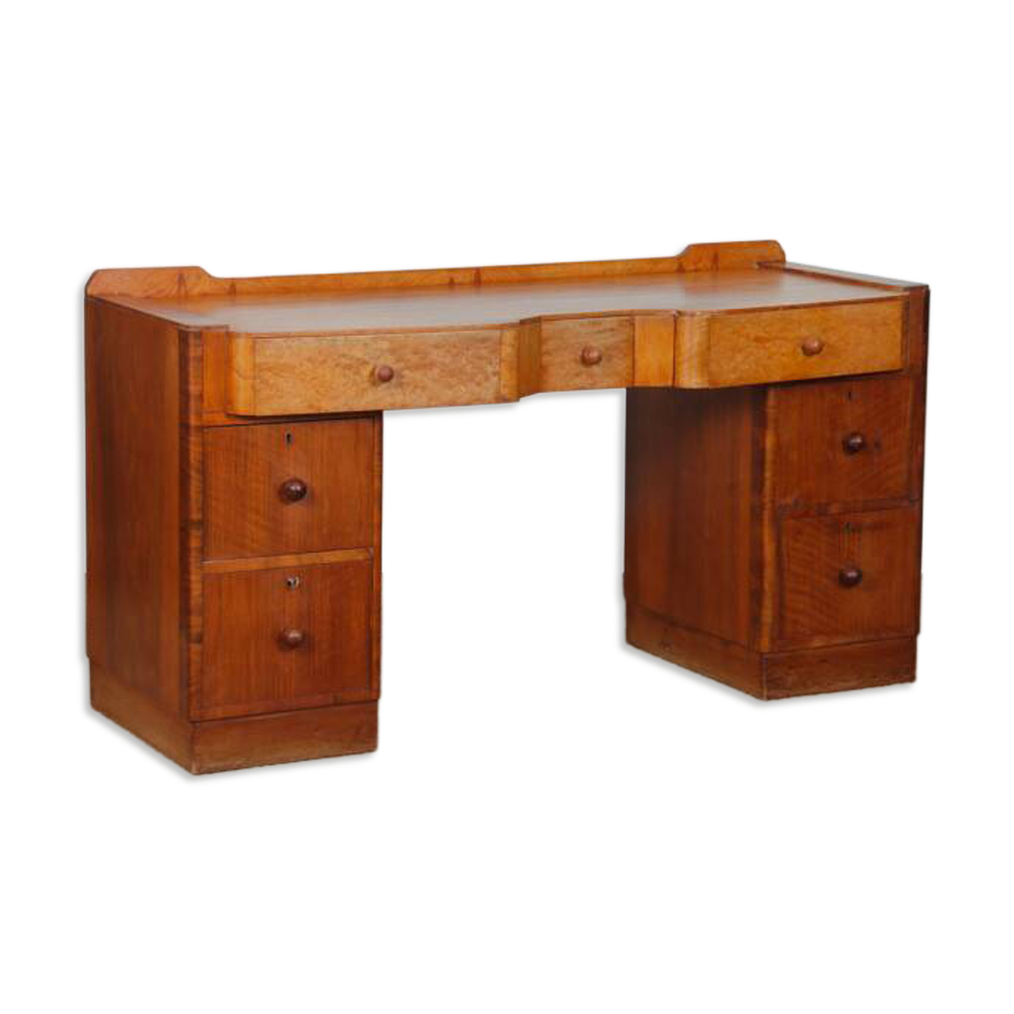 Bureau/dressing table made of burl wood from the 1930s.
