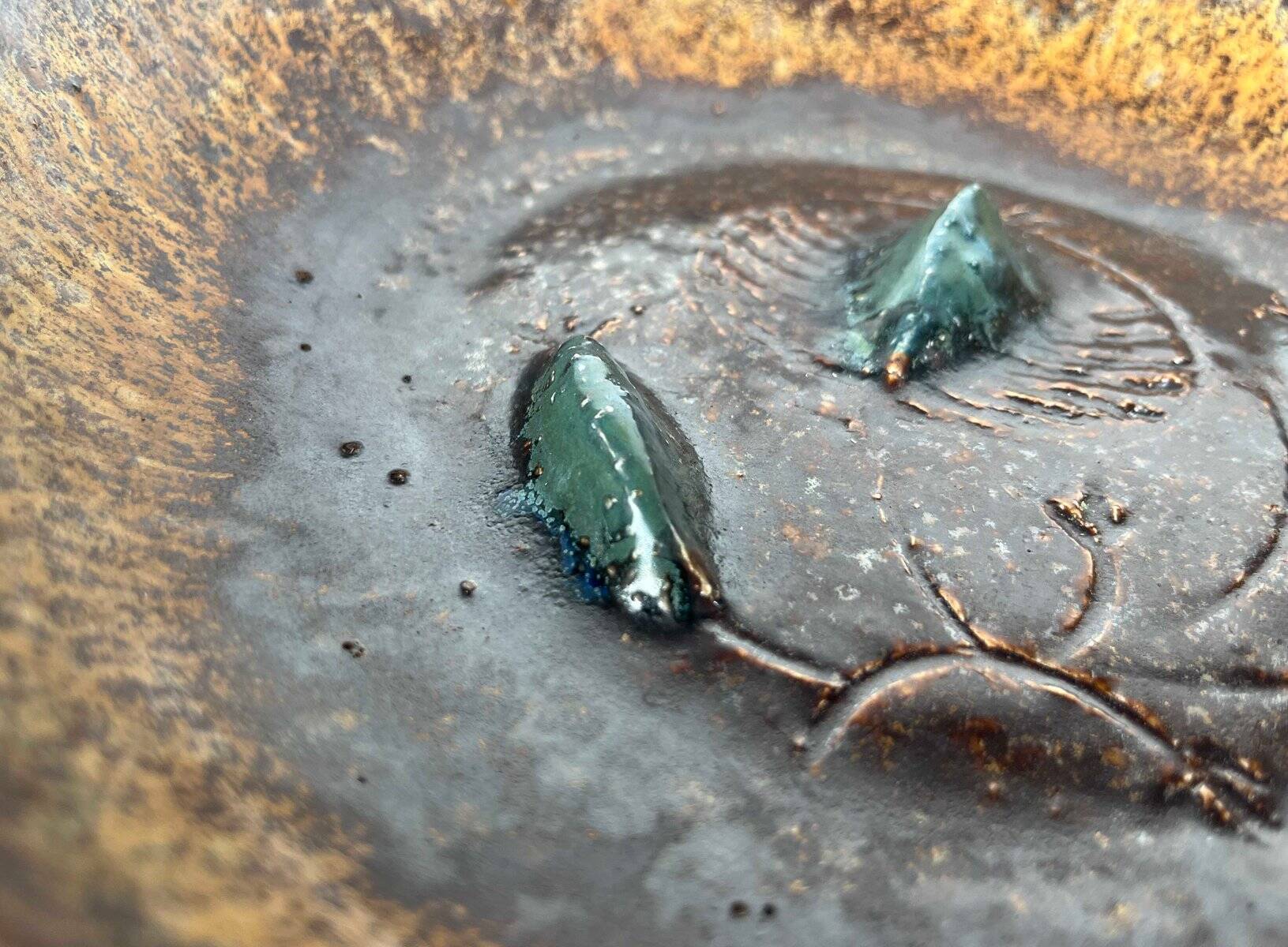 Danish Scandinavian bowl from the mid-century by Clara Helmich, 1960s.