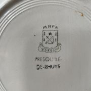 Set of 3 old plates MBFA Pornic, peninsula of Rhuys