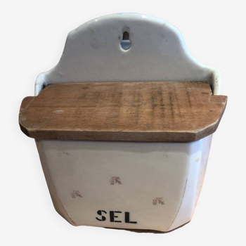 Pot à sel vintage en porcelaine de badonviller france