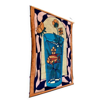 Large silk hanging decoration.