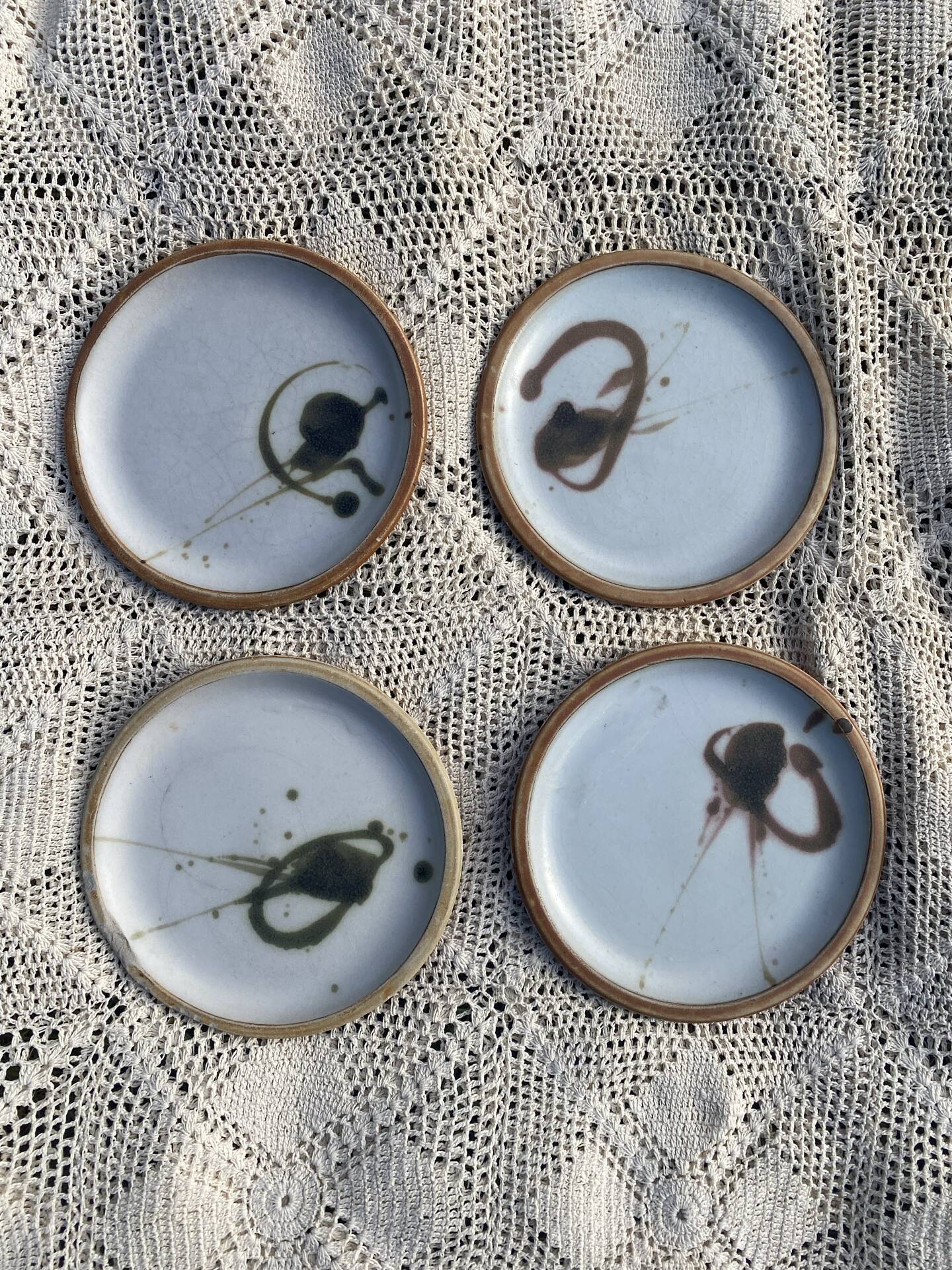 Madeleine Brault pottery service La Colombe 1960s