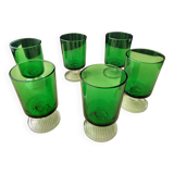 6 Luminarc vintage glasses. Cavalier model