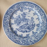 Set of 4 dessert plates in earthenware " English Style "