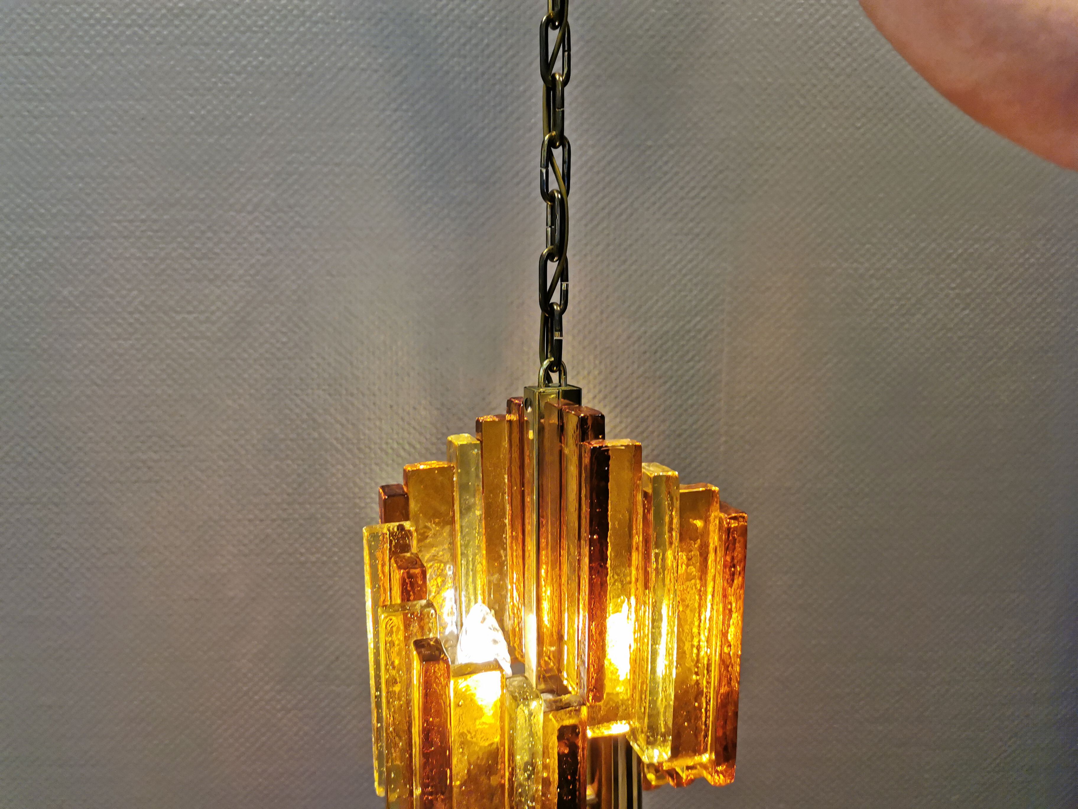 Hanging lamp, designed by Svend Aage Holm Sørensen for Hassel & Teudt in the 1960s, model HT "Rustic