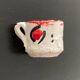 1 miniature terracotta dollhouse tea service